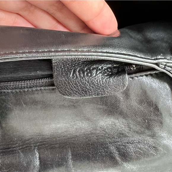 VTG Bally Black Quilted Leather Satchel Gold Hardware - Picture 13 of 13